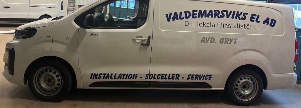 Valdemarsviks El Avd. Gryt - firmabil